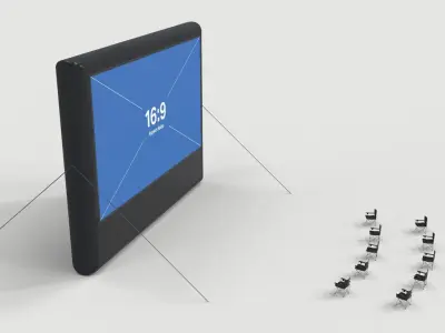 Giant Inflatable Screen 3D model