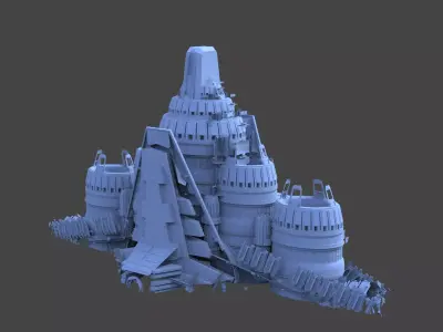 Star Freighter Base Ship design 13  3D model
