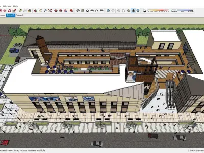 Sketchup Shopping Center C10 3D model