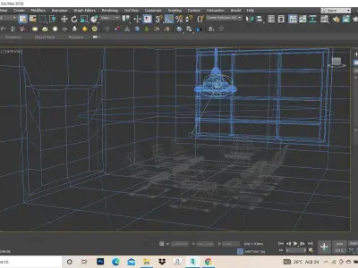 Office conference room interior 3D model