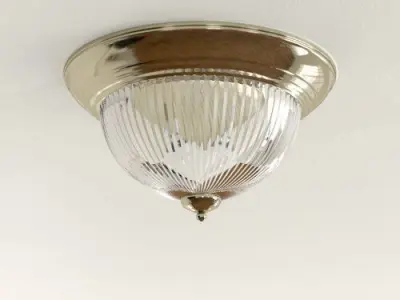 Antique Brass Arnott Light Flush Mount 3D model