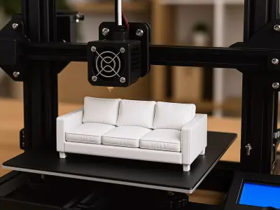 Modern Sofa 3D Printable 3D print model