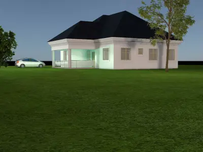 MODERN HOUSE 3D model 47