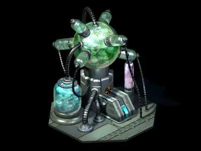 Machinery - Spacecraft - Functional Objects 09 3D model