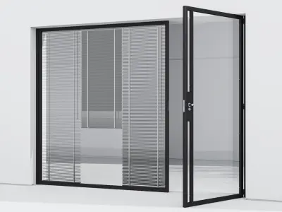 Aluminium door 22 3D model