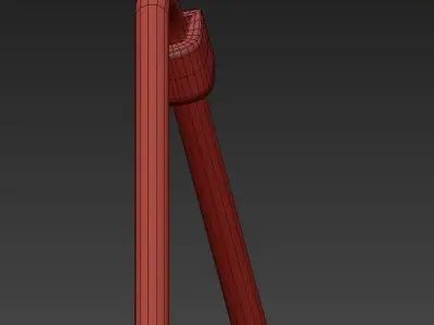 MOLLY hanging lamp with five balls 3D model