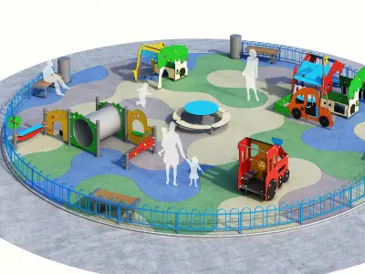 Children playground 3 3D model