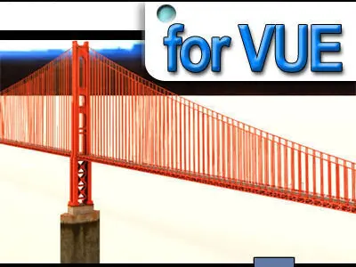 For VUE Suspension Bridge A 3D model