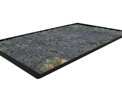  City of Bucharest Low-poly 3D model