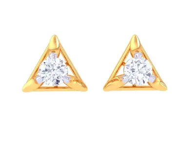 Solitaire Super Light Weight Earring Pendant Set 3D print model