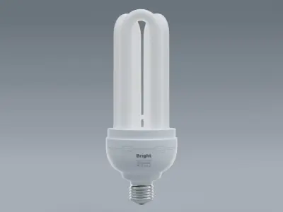 Light Bulb Low-poly 3D model