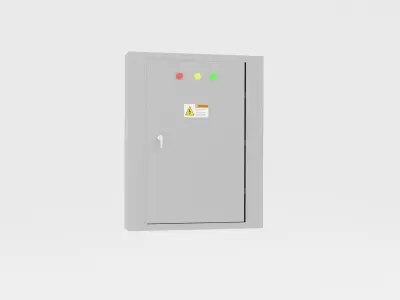 Electrical panel boxes Low-poly 3D model