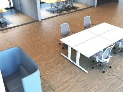 Workplace Office 001 3D model