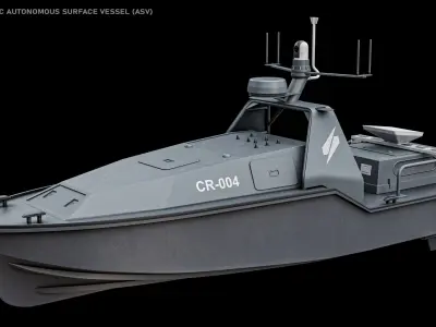  Saronic X6 Robot Ships - Robotic Unmanned Autonomous Surface Vessels ASV USV PBR(1) 