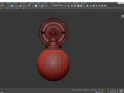 MIST SINGLE SCONCE Low-poly 3D model