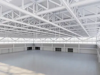 Lowpoly warehouse 11 Low-poly 3D model