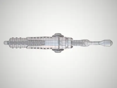 Futuristic Rifle 03 Low-poly 3D model