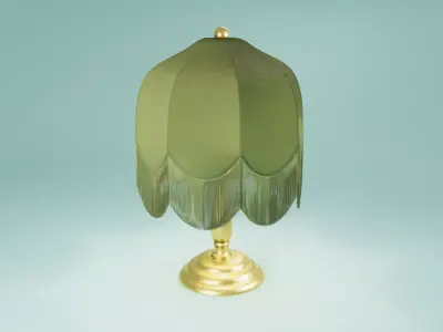 70s Tassel Lamp 3D model