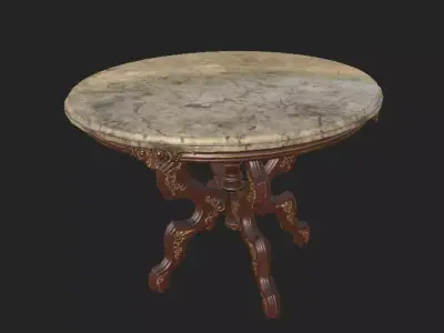 Table Marble Low-poly 3D model
