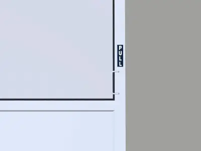 White Door Low-poly 3D model buy