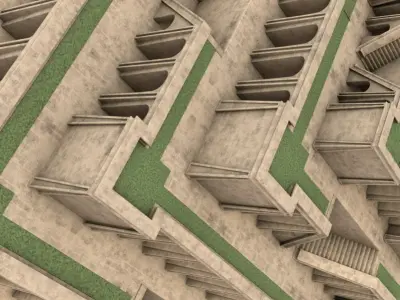 Ancient Babylon Building 3D model