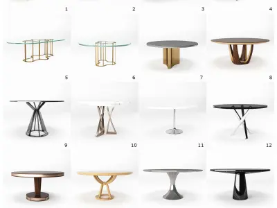 Tables Pack - 100 Models Low-poly 3D model