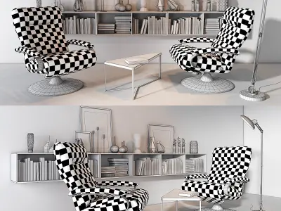 Lafer Thor Reclining Chair set 3D model