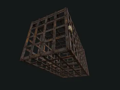 Cage pbr Low-poly 3D model