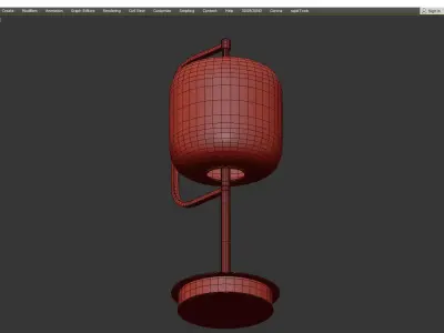 Cyan Design Isotope Table Lamp Low-poly 3D model