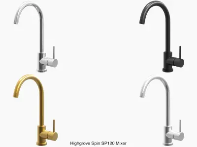 Fixtures - Kitchen Bathroom Faucet Pack D 3D model