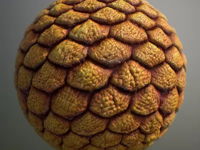 Material Skin Alien 3 Seamless PBR Texture Texture