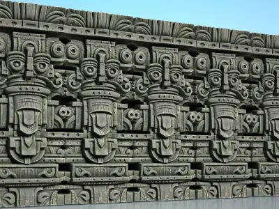 High poly Mayan Walls - 240418 3D model