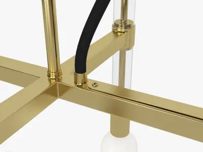 Acrylic Framework Chandelier by West Elm 3D model