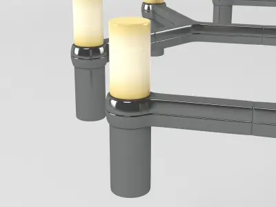 Nemo Crown Plana Minor Chandelier 3D model