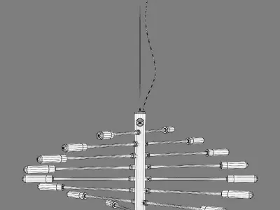 733187 Ragno Lightstar Pendant chandelier 3D model