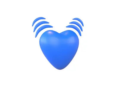 Beating Heart v1 006 Low-poly 3D model