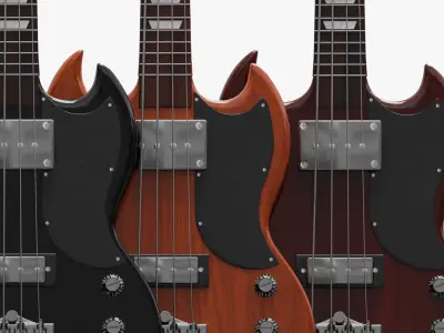  Gibson SG Electric Bass Guitar PBR 