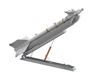 R-73 AA 11 Archer SeeDragon Launcher Low-poly 3D model