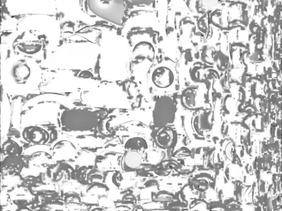 Cute Chibi Robot with Glowing Eyes 3D Model Low-poly 3D model