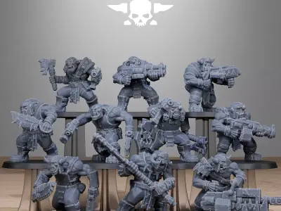 Orkaz Bros Infantry 3D print model