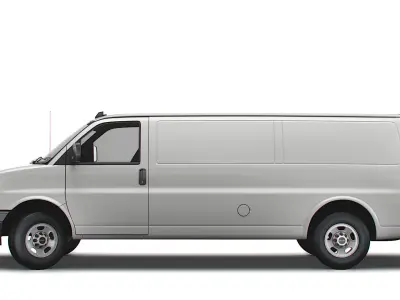 GMC Savana Cargo RWD 3500 Extended Van 2022 3D model