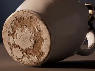 Vermeer delftware water jug Free 3D model