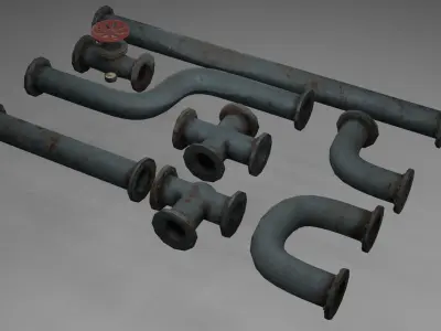 pipes 3D model