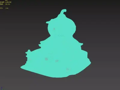 Gourd Cottage 3D model