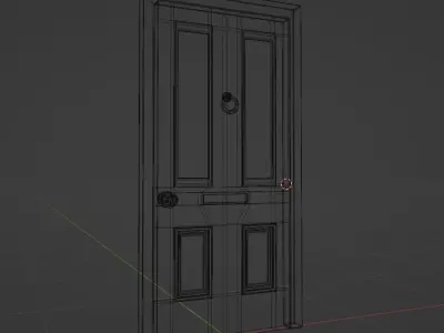 Pink Door Model Free 3D model