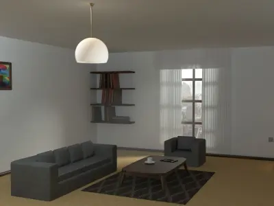 Guest Hall Free 3D model