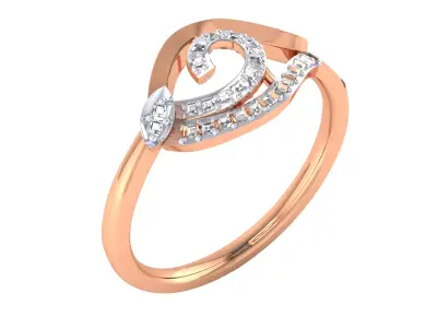  Women Ring Render 3dm STL MTL SLC JCD OBJ FBX Details 3D print model 13
