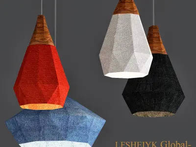 Modern Restaurant Pendant Lights Minimalist 3D model