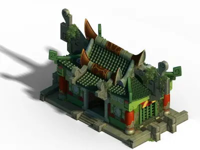 Game Gang Building - Intermediate loyalty Church 3D model