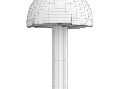 Black White Dome Table Lamp Liang and Eimil Holmes Low-poly 3D model